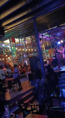 Live band performs at outdoor bar in Onitsha