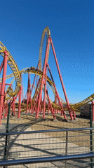Visitor documents theme park attractions and sculptures in Sochi