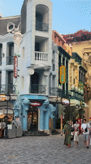 Tourist destination scenes capture street life, gondola rides, food preparation