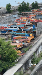 Evening coastal life documented around Davao City harbor area