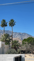 Clear evening scene documented in Palm Springs desert landscape