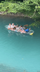Blue Lake kayaking and dining adventure in New Athos