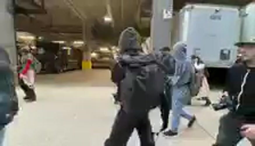 Pro-Palestinian demonstration held in New York industrial area