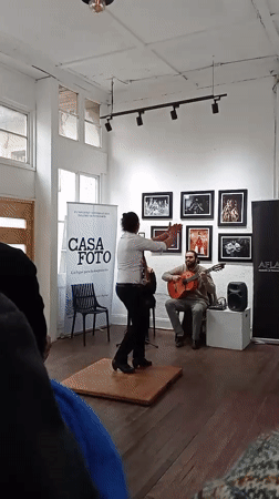 Flamenco performance at a Santiago cultural venue