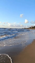 Sunset beach scenes along the Baltic coast near Riga