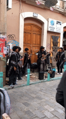 Traditional musicians perform street concert in La Paz