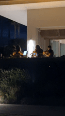 Night at Torre Bermeja resort, Estepona — live music, fountains, lights