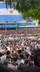 Dhaka streets flood with Argentina football fans near university grounds