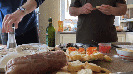 Food preparation and cooking activities recorded in Belarus village