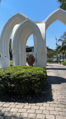 Morning walkthrough of resort grounds in Nha Trang captured