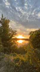 Golden light over the Don River at near-midnight sunrise