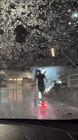Evening life documented from Boreti balcony during rainy night