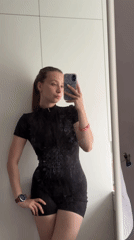 Morning routine selfies and cat moments in Chaikovsky home