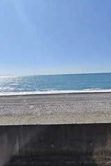 Witness documents Kobuleti beach promenade and Disney mural