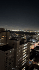 Nighttime aerial footage captures São Paulo's illuminated cityscape