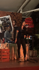 Evening musical performance draws diners at Japanese restaurant in Kuta
