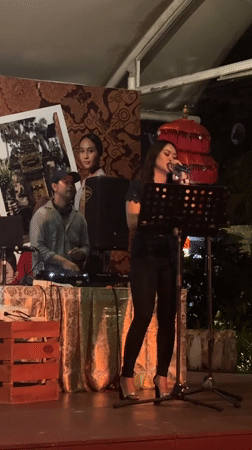 Evening musical performance draws diners at Japanese restaurant in Kuta
