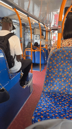 London witness captures ordinary bus rides, shopping scenes