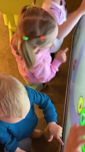 Family enjoys casual meal at Yekaterinburg café