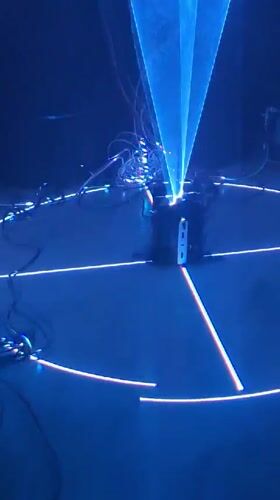 Electronic music event with laser show and live saxophone in Yerevan