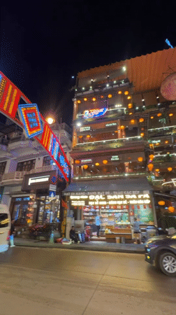 Sa Pa Ward Vietnam nighttime festival illuminations captured