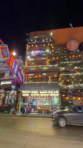 Sa Pa Ward Vietnam nighttime festival illuminations captured