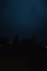 Storm moves over Kremenchuk neighborhoods after dark