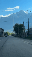 Mountain road scene documented in Arsha, Georgia