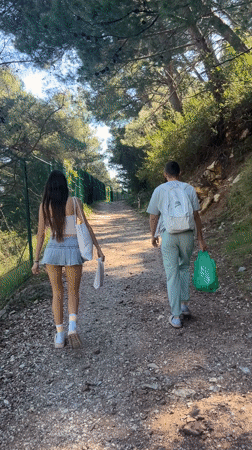 Two women pose for photo in Boreti, Montenegro