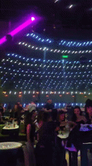 Nightclub scenes captured in Varna, Bulgaria Friday evening