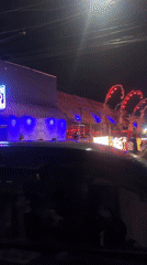 Nighttime street scenes captured in North Kuta, Indonesia