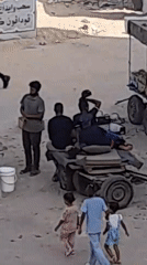 Daily life continues in Khan Yunis amid sparse, makeshift surroundings.