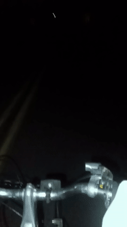 Nighttime bicycle ride documented in Park Hill