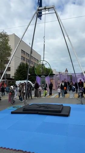 Street performance and hockey promotion event in Khabarovsk