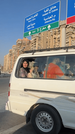 White van spotted on elevated highway in Shubra al Khayma