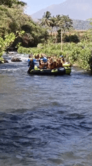 River life in Penusupan — rafting, washing, and riverside routines