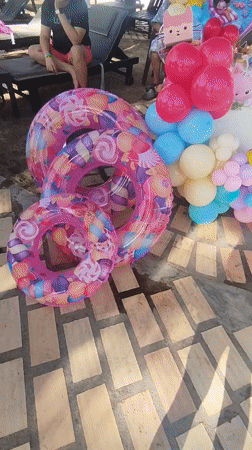 Fourth birthday party celebrated outdoors in Porlamar, Venezuela