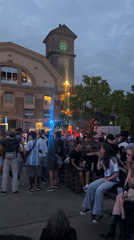 Soccer viewing party draws a crowd in Berlin