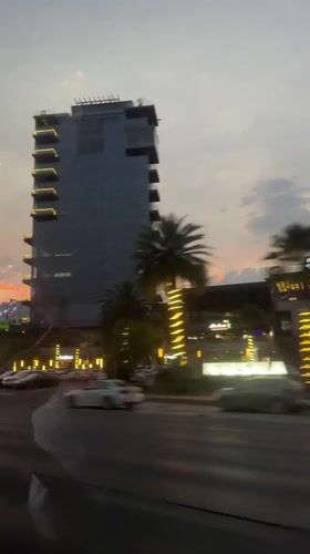 Evening street scene captured in San Bernardino Tlaxcalancingo, Mexico