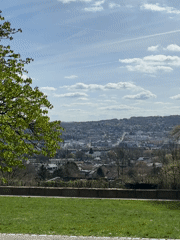 Spring park walk documented in Wuppertal, Germany