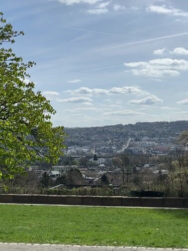 Spring park walk documented in Wuppertal, Germany