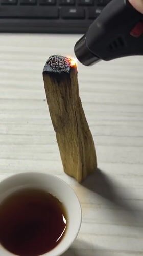 Palo Santo lighting ritual observed in Hrodna, Belarus