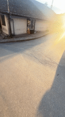 Golden hour street scenes documented in Zlatograd, Bulgaria