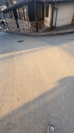 Golden hour street scenes documented in Zlatograd, Bulgaria