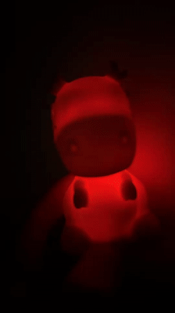 Glowing animal figurines captured on video in Fethiye Turkey