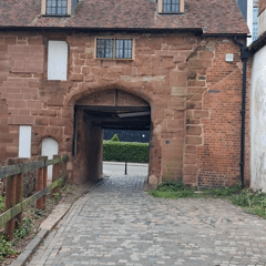 Old brick building and alleyway documented in Coventry