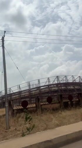 Deteriorating stadium structure documented in Nigeria
