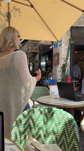 Ordinary moments documented across Tel Aviv morning scenes