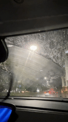 Rainy night driving conditions observed in Tlaxcalancingo, Mexico