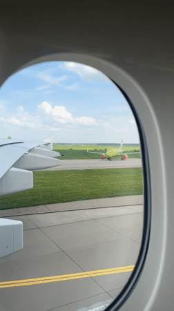 Red Wings aircraft spotted on Domodedovo runway with ground crew